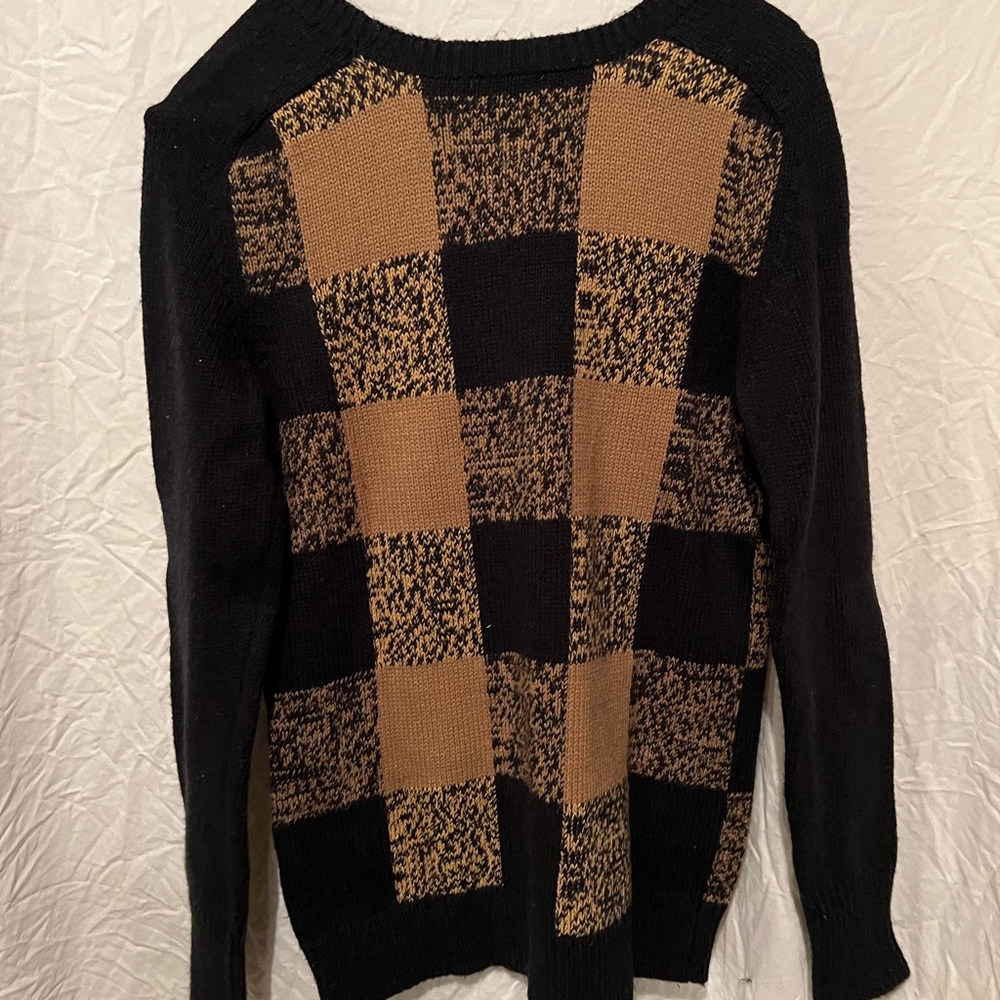 Oversized checkered sweater for fall - Picture 4 of 4